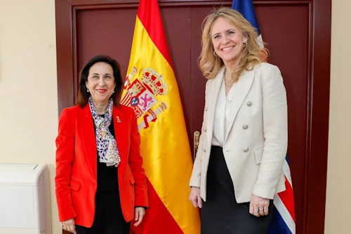 Þorgerður Katrín átti sömuleiðis fund með Margarita Robles varnarmálaráðherra Spánar.