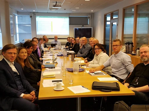 Mynd tekin á fyrsta fundi nýskipaðs Netöryggisráðs, 17. september 2018