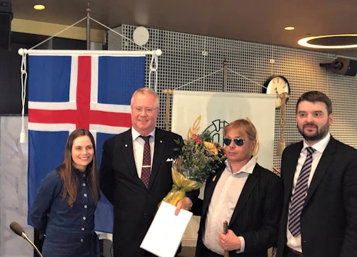 Sambandið hlaut veglegan styrk í tilefni afmælisins.