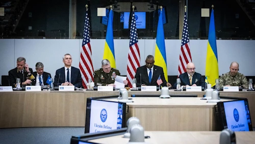 Frá fundi Ukraine Defence Contact Group