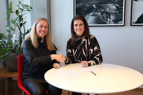 Stella Samúelsdóttir, framkvæmdastýra UN Women á Íslandi, og Þórdís Kolbrún Reykfjörð Gylfadóttir utanríkisráðherra.