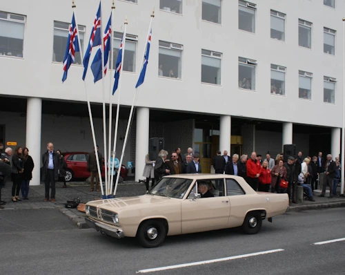 Svipmynd frá athöfninni.