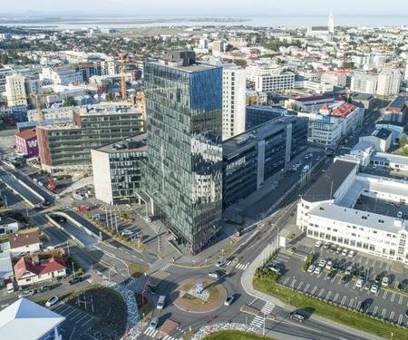 Embætti landlæknis er á 6. hæð í Turninum við Höfðatorg í Katrínartúni