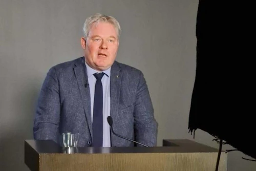 Sigurður Ingi Jóhannsson, samgöngu- og sveitarstjórnarráðherra, á landsþingi Sambands íslenskra sveitarfélaga 21. maí 2021.