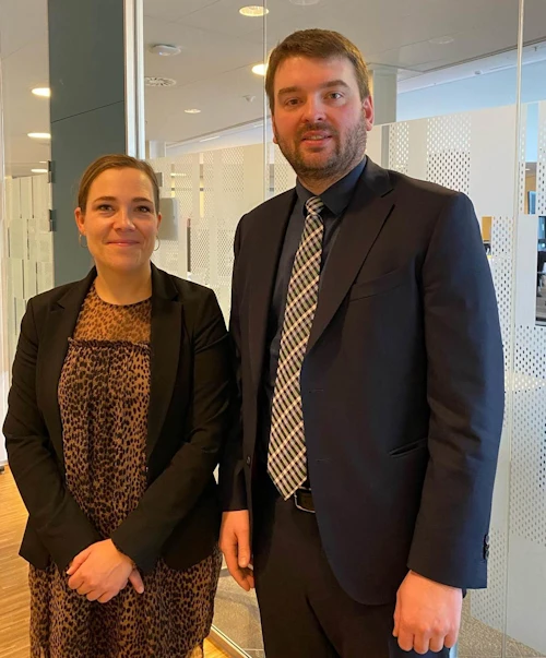 Ásmundur Einar Daðason, félags- og barnamálaráðherra, ásamt Astrid Krag, félagsmála- og innanríkisráðherra Danmerkur
