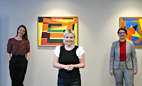 Oddný Sturludóttir verkefnisstjóri og aðjunkt við Menntavísindasvið HÍ, Lilja Alfreðsdóttir mennta- og menningarmálaráðherra og Kolbrún Þ. Pálsdóttir forseti Menntasvísindasviðs HÍ.