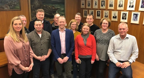 Frá fundi umhverfis- og auðlindaráðherra á Patreksfirði í dag. 