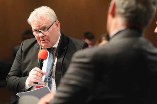 Sigurður Ingi Jóhannsson, samgöngu- og sveitarstjórnarráðherra, á aðalfundi alþjóðasamtaka samgönguráðherra, ITF.