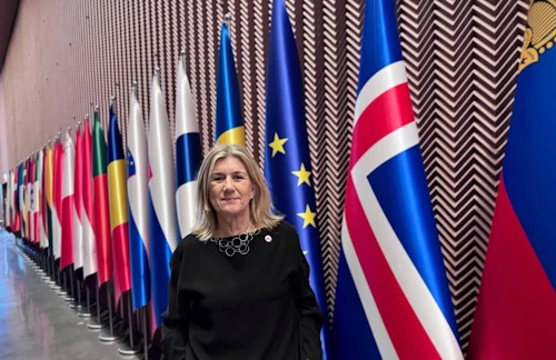 Hanna Katrín Friðriksson er stödd á ráðherrafundur ESB og EFTA á sviði viðskipta og iðnaðar.