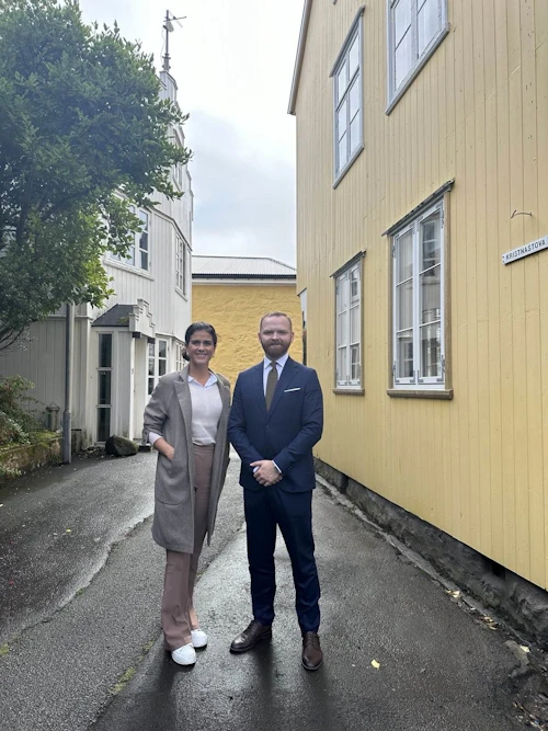 Utanríkisráðherra átti einnig fund með Bjarna Kárasyni Petersen, dóms- og innanríkisráðherra Færeyja.