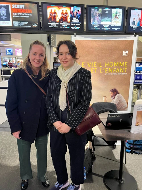 Una Jóhannsdóttir, staðgengill sendiherra í París og Ninna Pálmadóttir, leikstjóri
