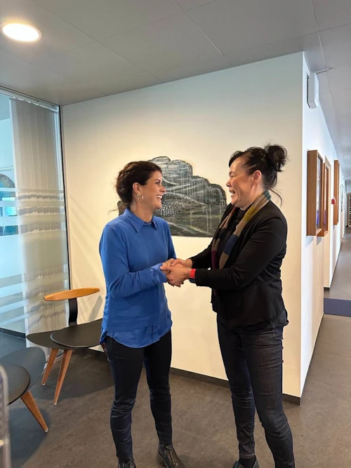 Þórdís Kolbrún Reykfjörð Gylfadóttir utanríkisráðherra og Vivian Motzfeld, utanríkisráðherra Grænlands.