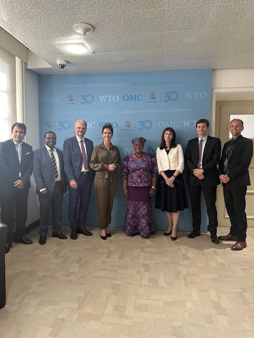 Utanríkisráðherra átti fund með Dr. Ngozi Okonjo-Iweala, framkvæmdastjóra Alþjóðaviðskiptastofnunarinnar (WTO) um næstu skref í samningaviðræðum um ríkisstyrki til sjávarútvegs. 