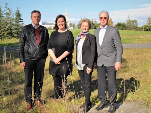 Frá vinstri: Halldór S. Guðmundsson, Svandís Svavarsdóttir, Halla Björk Reynisdóttir og Halldór Gunnarsson 
