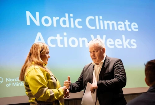 Sigurður Ingi Jóhannsson, samstarfsráðherra Norðurlanda, tók þátt í málþingi á Norrænum loftslagsaðgerðadögum í Stokkhólmi sem haldnir eru samhliða loftslagsráðstefnu SÞ.