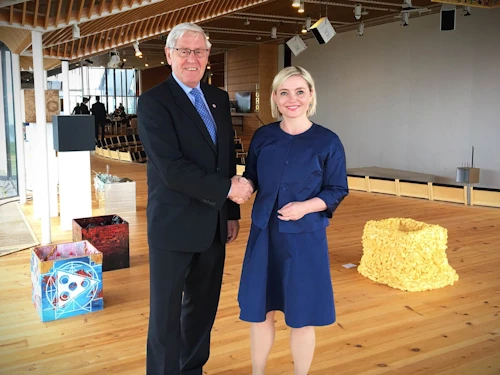 Lilja Alfreðsdóttir og Poul Michelsen