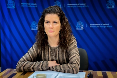 Þórdís Kolbrún Reykfjörð Gylfadóttir utanríkis- og þróunarsamvinnuráðherra.