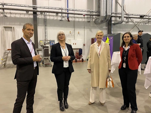 Jón Gunnar Jónsson, forstjóri Samgöngustofu, Anna Björk Bjarnadóttir, framkvæmdastjóri þjónustu og rekstrar Isavia, Ragnhildur Hjaltadóttir, ráðuneytisstjóri, og Hrönn Ingólfsdóttir, forstöðumaður stefnumótunar og samfélagsábyrgðar hjá Isavia.