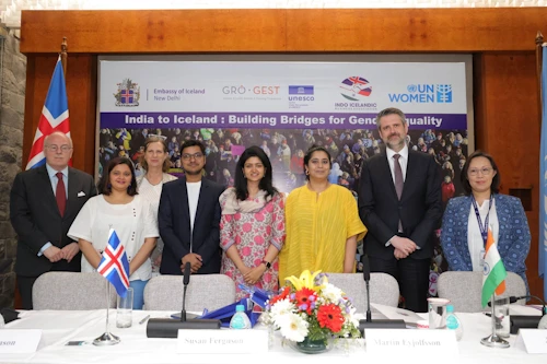 Martin Eyjólfsson the Permanent Secretary of State at the Ministry for Foreign Affairs in Iceland at the Gender Equality Event at the UN House, New Delhi 