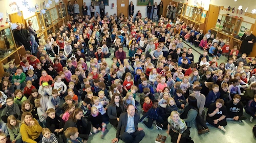 Ráðherrarnir tóku lagið með krökkunum