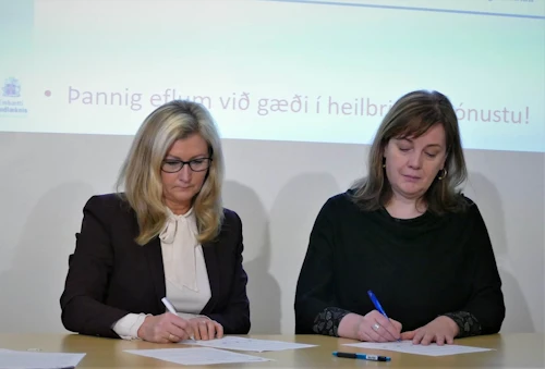 Alma D. Möller og Svandís Svavarsdóttir