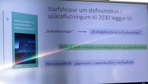 Frá skilafundi starfshóps um sjúkraflutninga