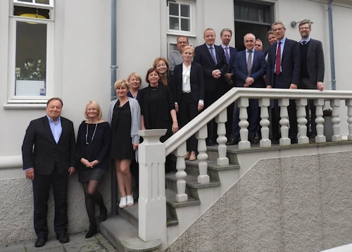 Dómarar við Landsrétt 15. júní 2017.