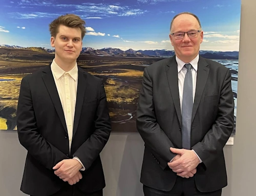Jóhannn Páll Jóhannsson, umhverfis-, orku- og loftslagsráðherra, og Krzysztof Galos, aðstoðarumhverfis- og loftslagsráðherra Póllands. 