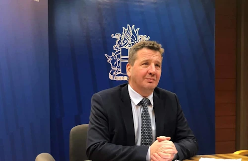 Guðlaugur Þór á fundinum í dag