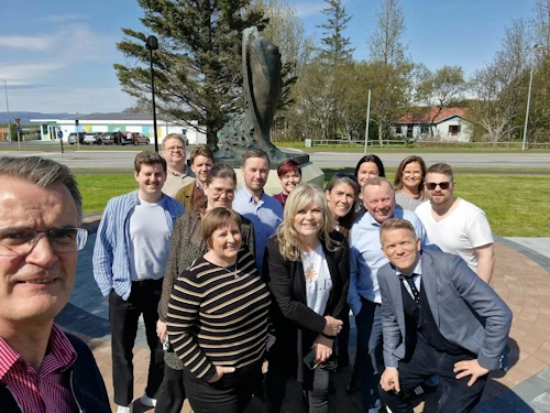 Ráðgjafarnefnd Jöfnunarsjóðs svetiarfélaga á ferðalagi sínu um Suðurland.