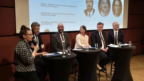 Af ráðstefnunni um öryggismál á Norður-Atlantshafi og norðurslóðum, sem haldið var í Berlín í dag.