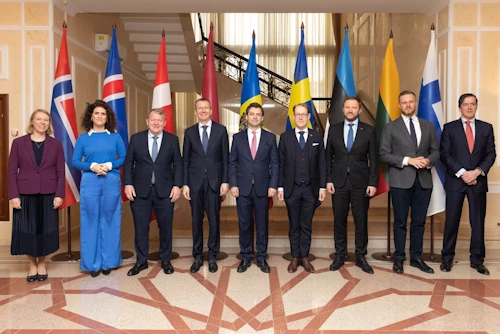 Frá fundi NB8-ráðherranna með Nicu Popescu utanríkisráðherra Moldóvu