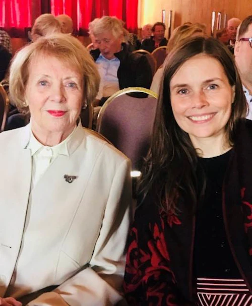 Vigdís Finnbogadóttir og Katrín Jakobsdóttir