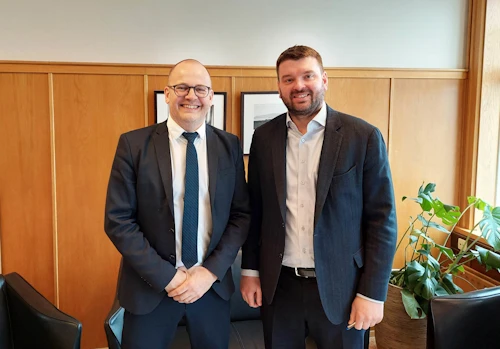 Mennta- og barnamálaráðherrar Færeyja og Íslands: Djóni N. Joensen og Ásmundur Einar Daðason