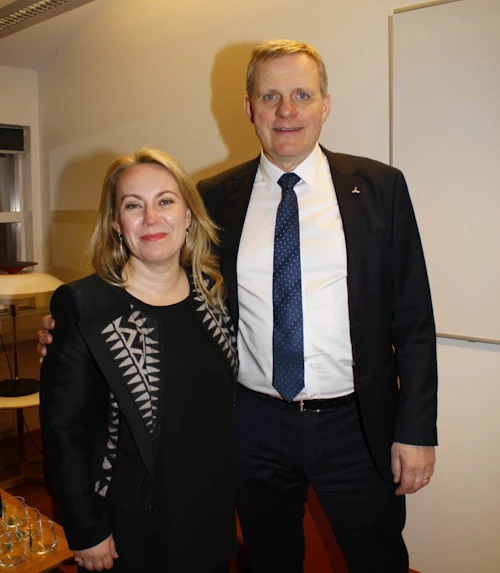Sigríður Á. Andersen dómsmálaráðherra og Jón Gunnarsson samgöngu- og sveitarstjórnarráðherra.