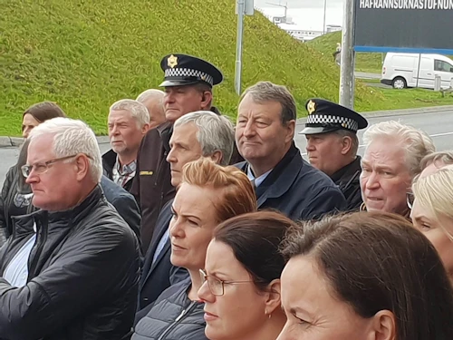 Svipmynd frá athöfninni.
