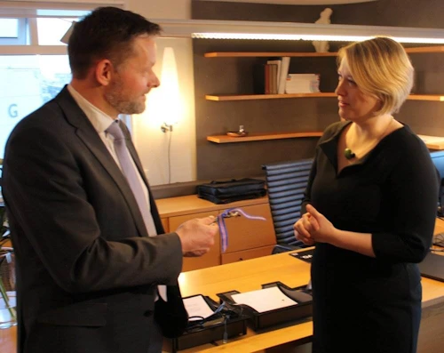 Þorsteinn Víglundsson og Eygló Harðardóttir