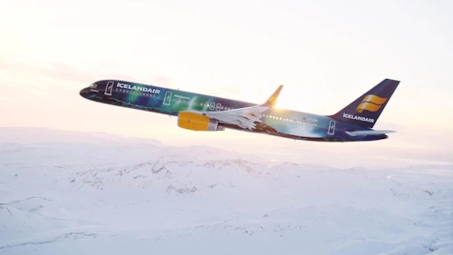 Hekla Aurora, farþegaflugvél Icelandair.