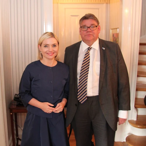 Lilja og Timo Soini