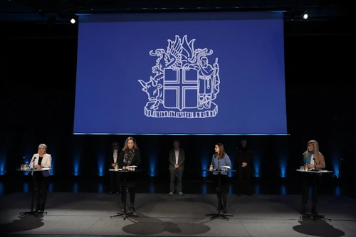 Frá fréttamannafundi 30. október um hertar sóttvarnaráðstafanir 