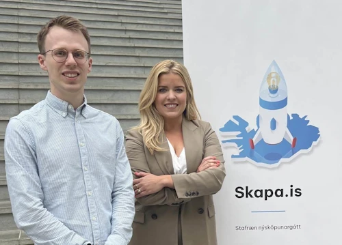 Ólafur Örn Guðmundsson og Áslaug Arna Sigurbjörnsdóttir.