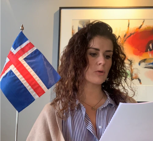 Ráðherra á fundinum í dag