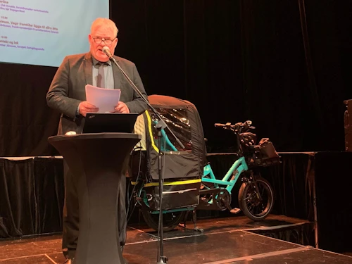 Sigurður Ingi Jóhannsson, innviðaráðherra, flytur ávarp á Umferðarþingi 2022.