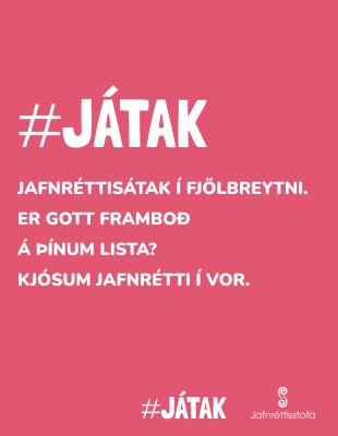Kynningarefni í hvatningarátakinu Játak.