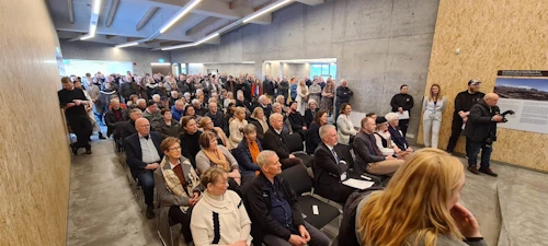 Fjöldi gesta var viðstaddur opnunina.