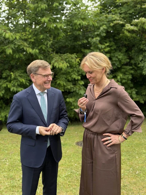 Þorgerður Katrín átti tvíhliða fund með Johanni Wadephul, utanríkisráðherra Þýskalands, í Kiel.