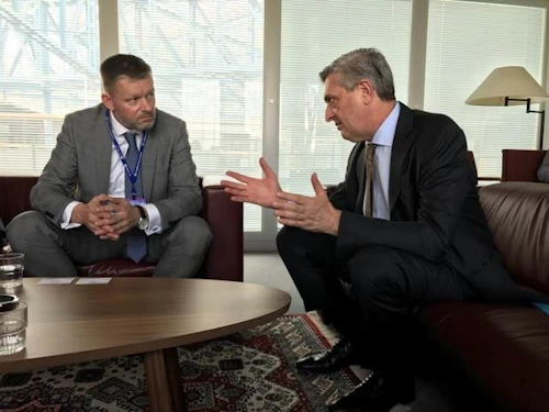 Þorsteinn Víglundsson og Filippo Grandi