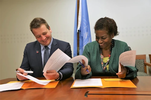 Guðlaugur Þór og Natalia Kanem, UNFPA,