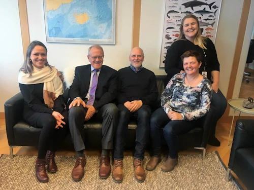 Auður L Arnþórsdóttir MAST, Halldór Runólfsson formaður nefndarinnar, Þorvaldur H Þórðarson MAST, Erna Bjarnadóttir Bændasamtökum Íslands og Birgitta Kristjánsdóttir starfsmaður nefndarinnar 