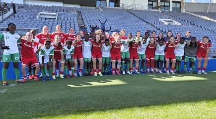 Stúlkurnar mættu liði Bayern Munich í U16 ára flokki stúlkna.